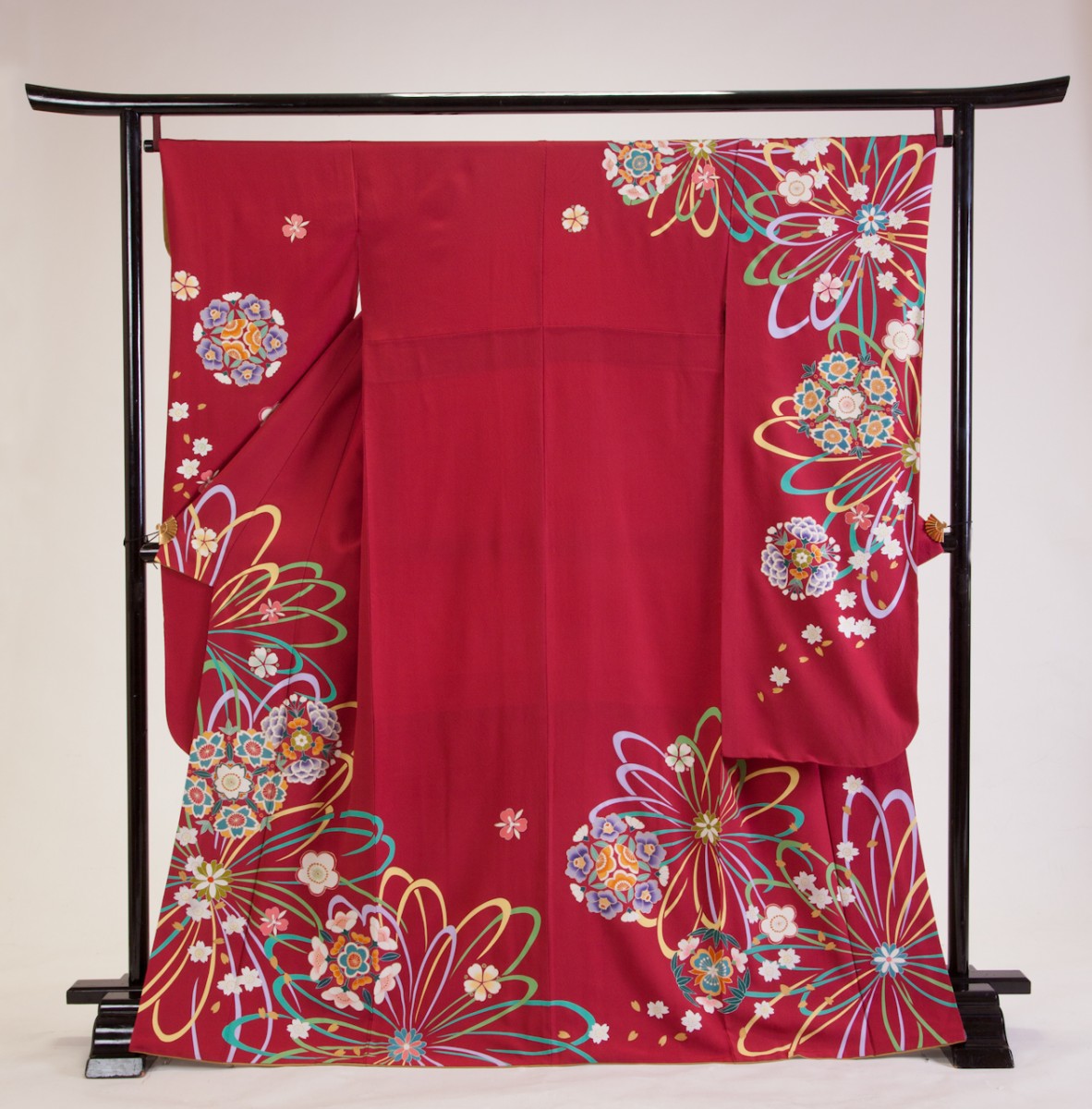 花束に工芸菊2