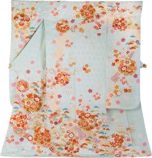 花丸に草花文
