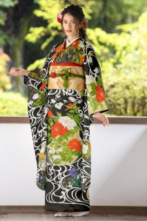 観世水に百花