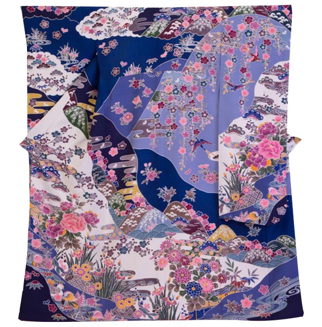 京紅型・牡丹草花2