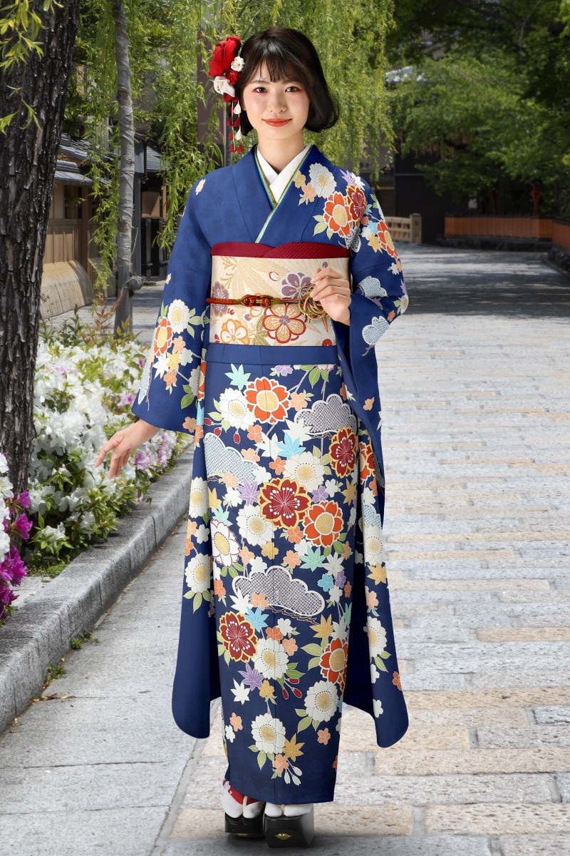 枝垂れ桜に松1