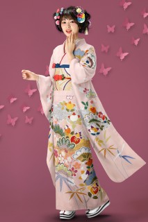松竹梅に雲取橘