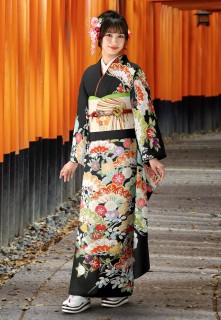 松に橘草花