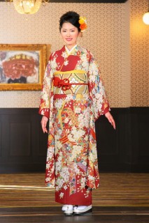束ね熨斗に桜尽し
