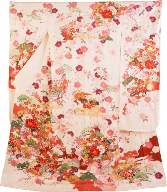 緋扇草花しだれ桜1