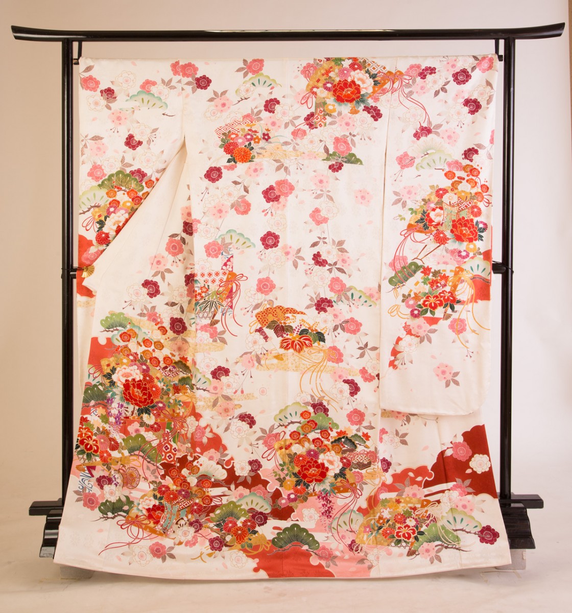 緋扇草花しだれ桜2