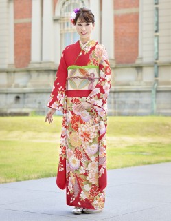 牡丹草花文様に束ね熨斗