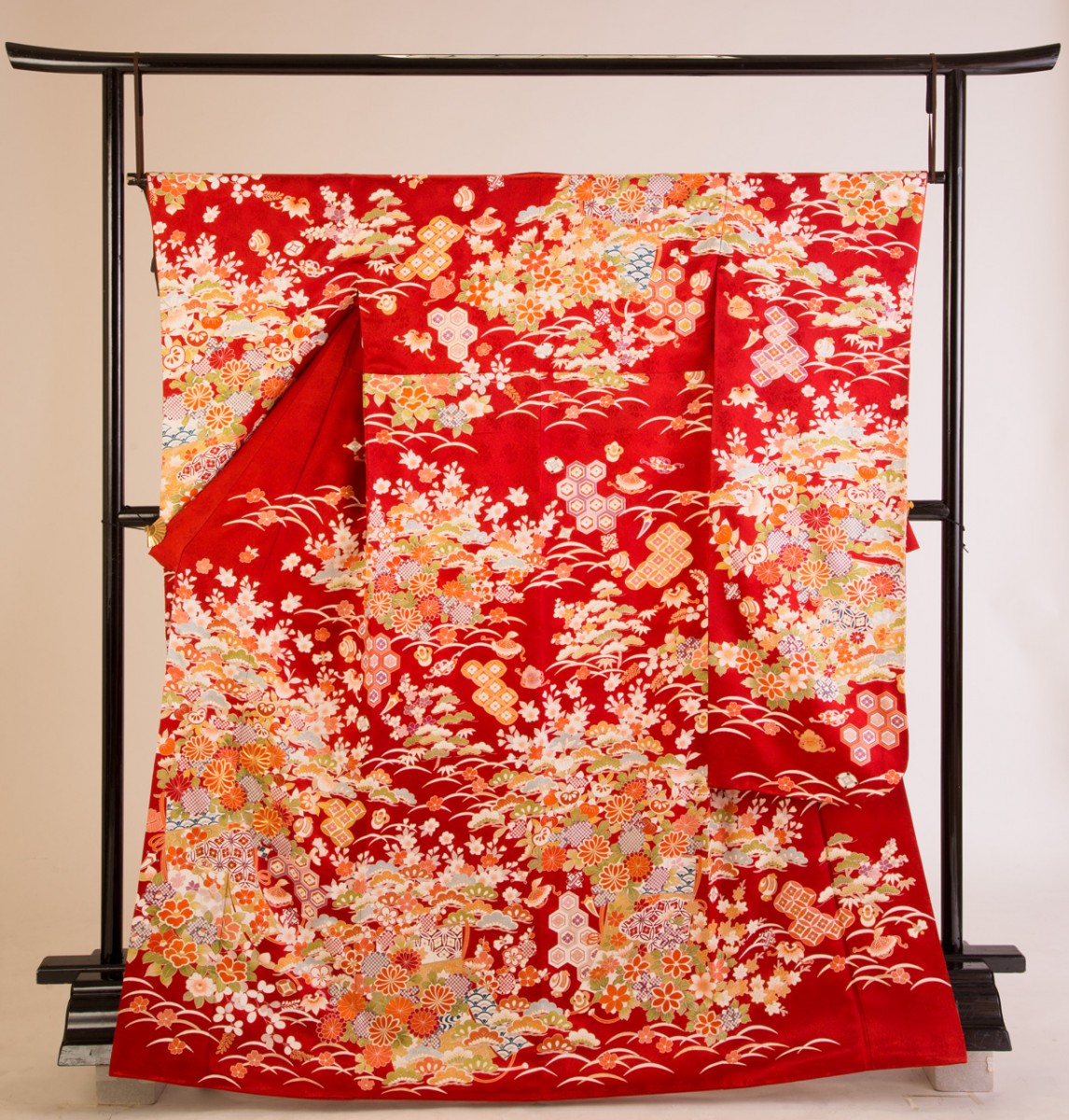 几帳に草花文様2